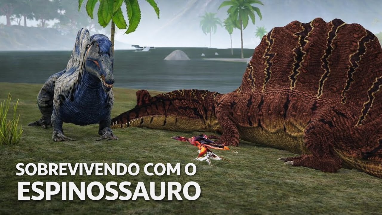 SOBREVIVENDO COM O ESPINOSSAURO | The Cursed Isle 🦕