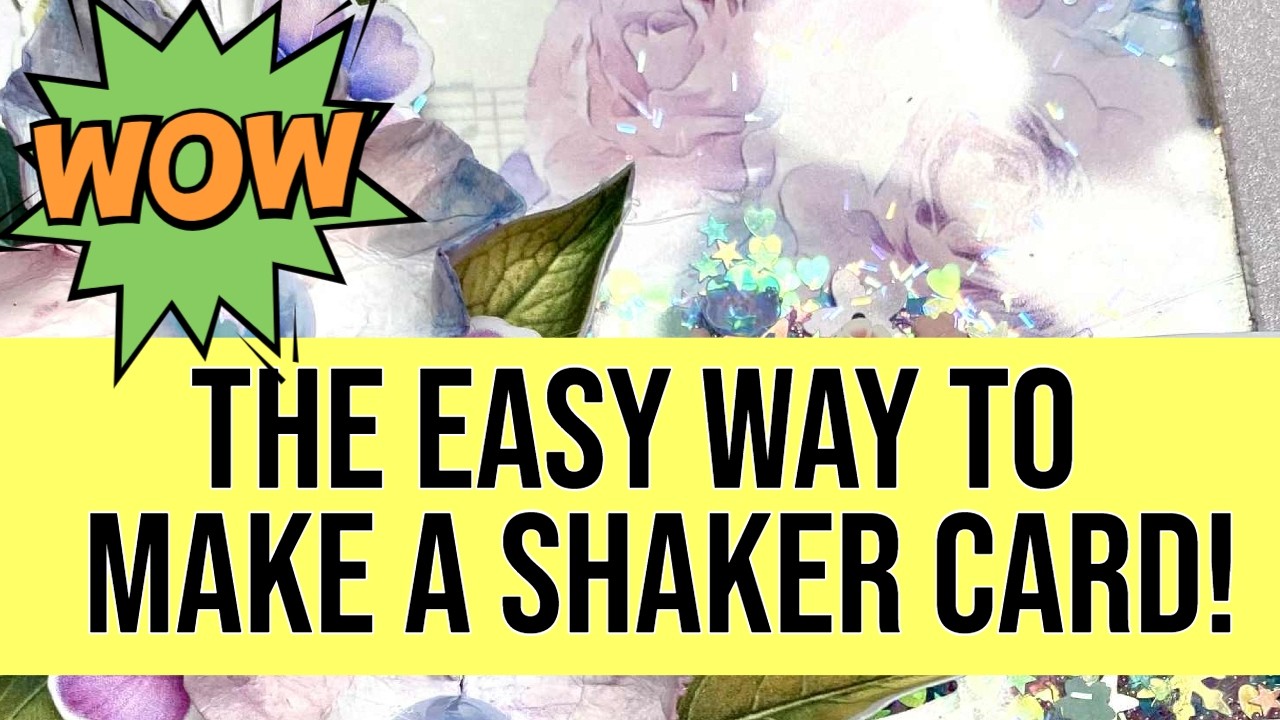 🔥🔥 EASY WAY FOR SHAKER CARD! NO FOAM TAPE OR SPECIALTY DIES NEEDED. YOU WILL LOVE THIS TECHNIQUE!