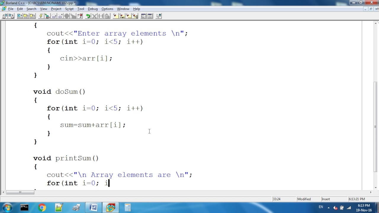 Array With Class In C++