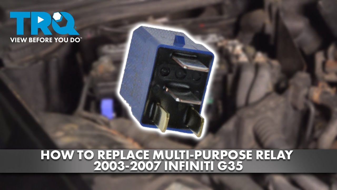 Как заменить многофункциональное реле на Infiniti G35 2003-2007 годов