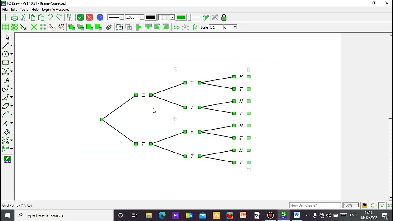 How to draw Tree Diagram using microsoft word