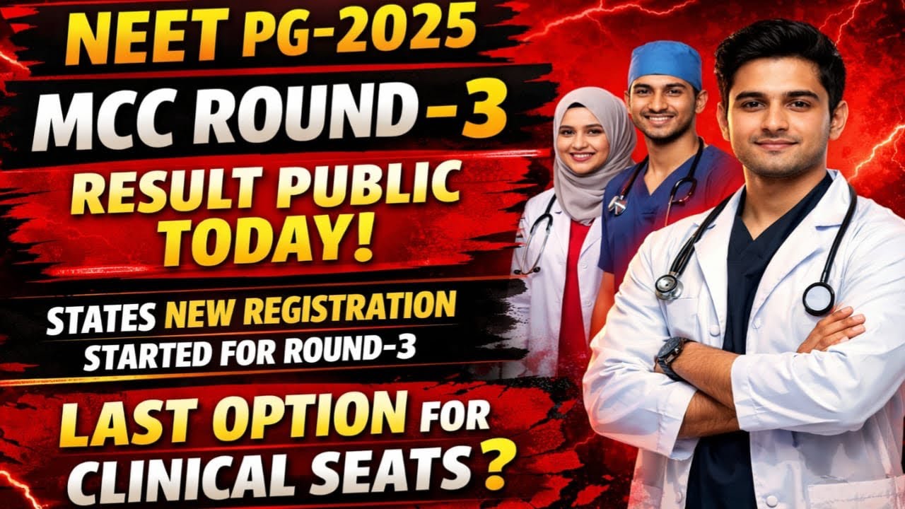 NEET PG-2025|MCC ROUND-3 RESULT OUT TODAY?|SRATES R-3 REGISTRATION OUT!#neetpg#neetpg2025#AsNEET