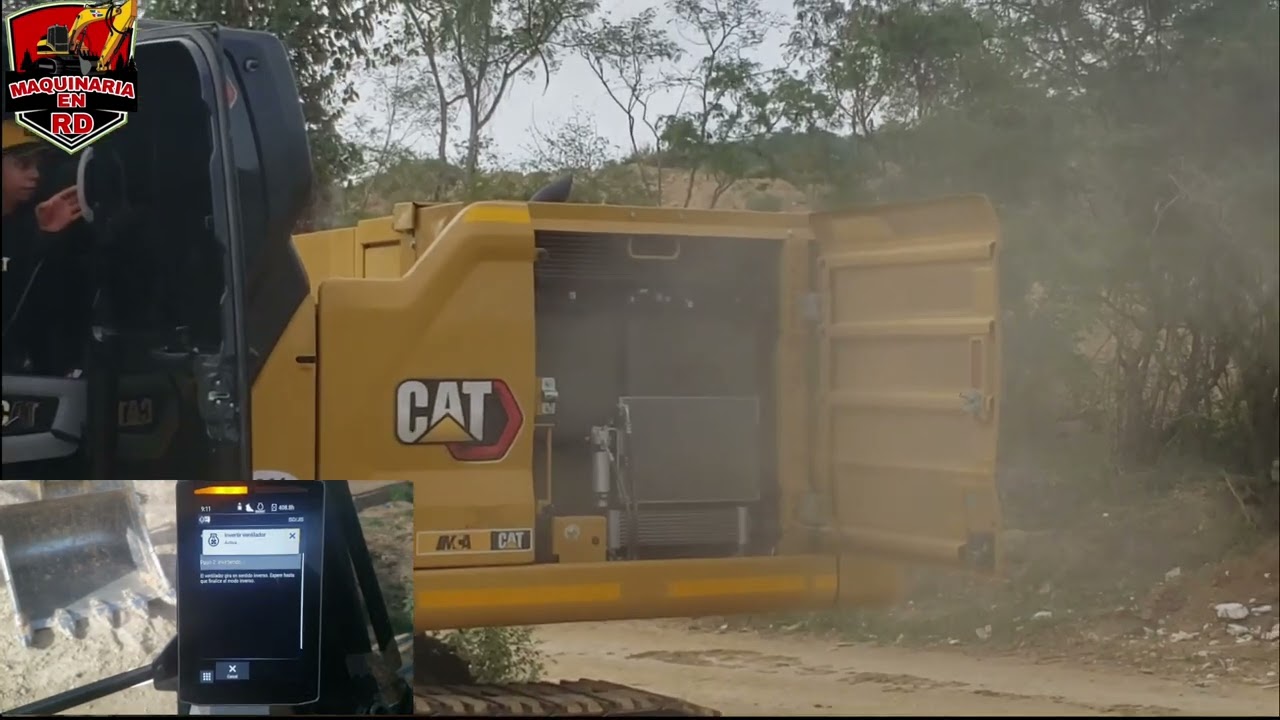 EXCAVADORA CATERPILLAR 330GC Mantenimiento de ventiladores invetir