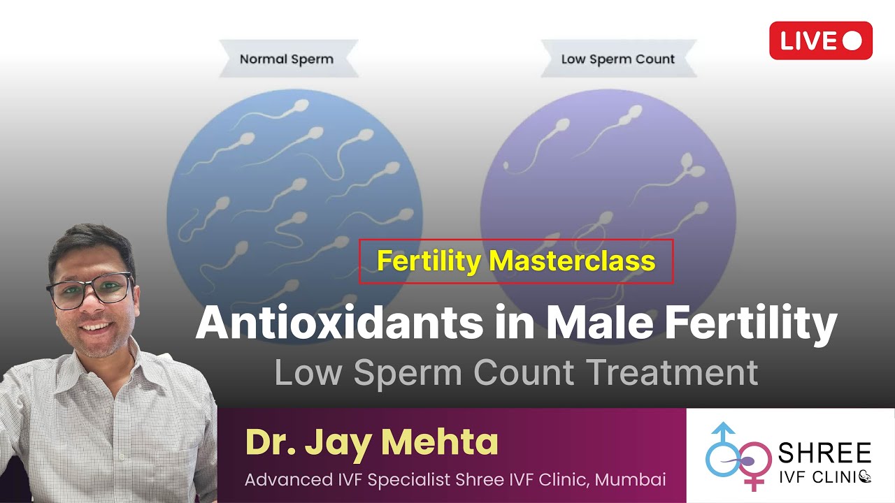 Fertility Masterclass 43 - Antioxidants in Male Fertility | Low Sperm Count Treatment
