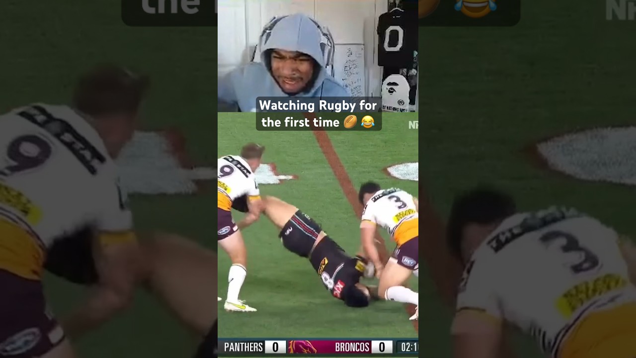 I WATCHED RUGBY FOR THE FIRST TIME‼️😳😂 #reaction #funny #sports #rugby #futbol #football #playoffs