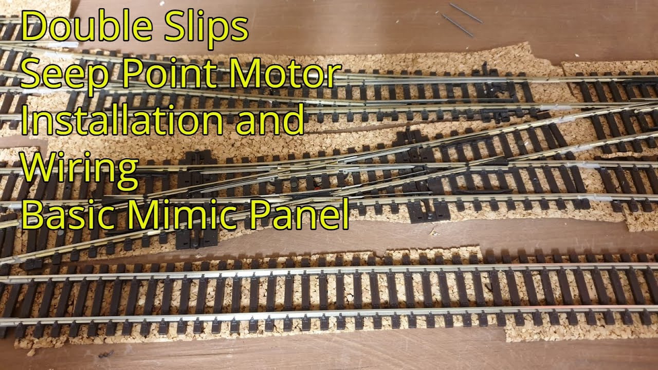 53. Seep Point Motor Install and Wiring, Basic Mimic Panel Double Slip Install