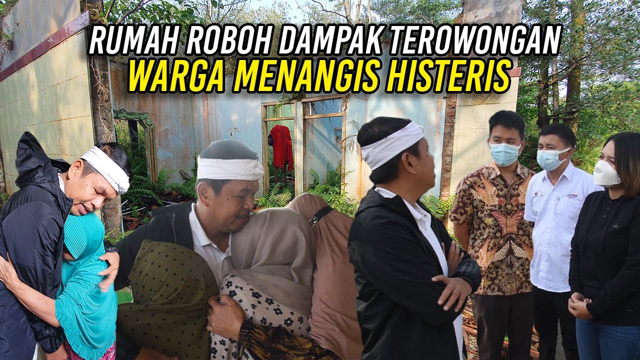 BERTAHUN-TAHUN TINGGAL DI KONTRAKAN RUMAH ROBOH OLEH TEROWONGAN KERETA CEPAT|WARGA MENANGIS HISTERIS