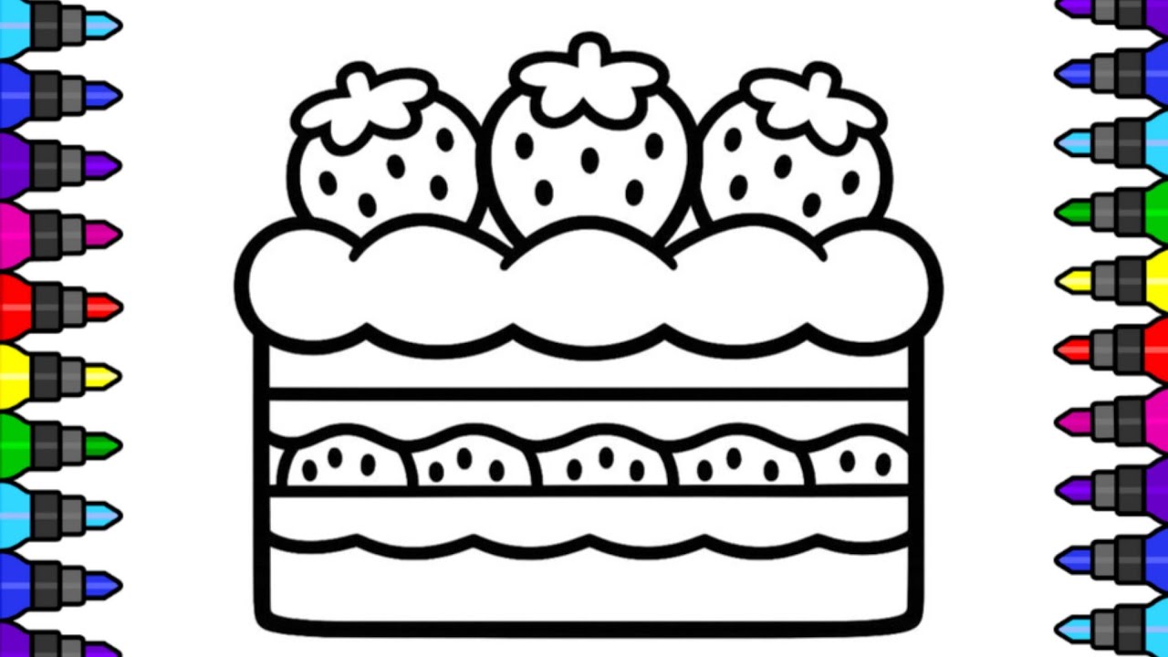 Easy Cake Drawing for Kids | Easy Drawing for Kids | Step by Step Drawing Tutorial | 