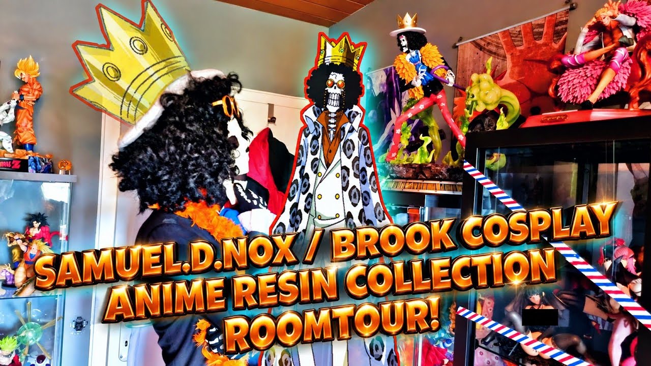 Samuel D Nox -  Resin Collector EPIC Room Tour +Brook Cosplay by OnePieceCollector