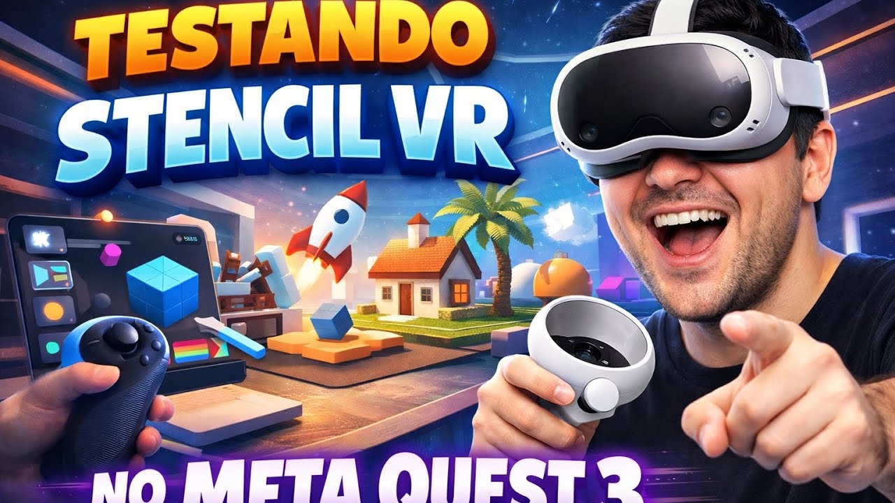 Apresentando Stencil VR no meta Quest 3s 