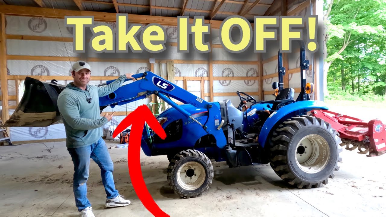 How to Remove The Front Loader on your Tractor- You Probably should be doing it more often!