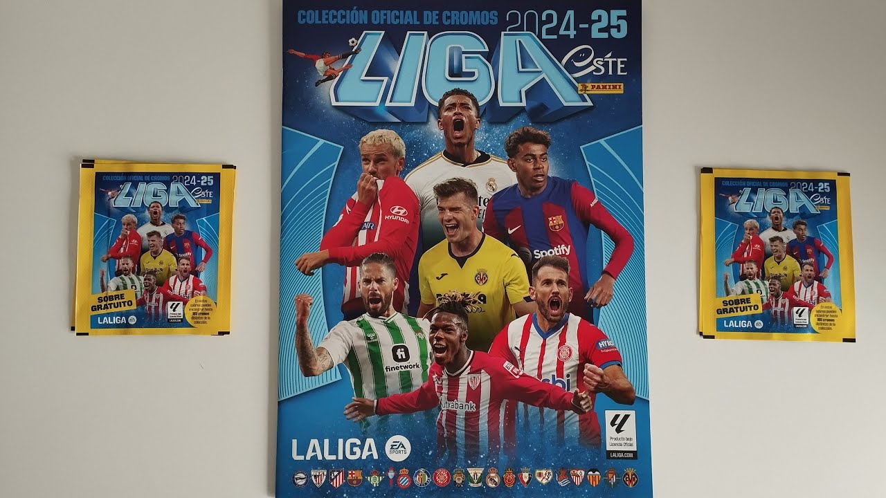 LAS COLECCIONES DEL OCIOSO 125: LIGA ESTE 24-25 ASI SON LOS NUEVOS ÁLBUM Y LOS CROMOS DE PANINI!!