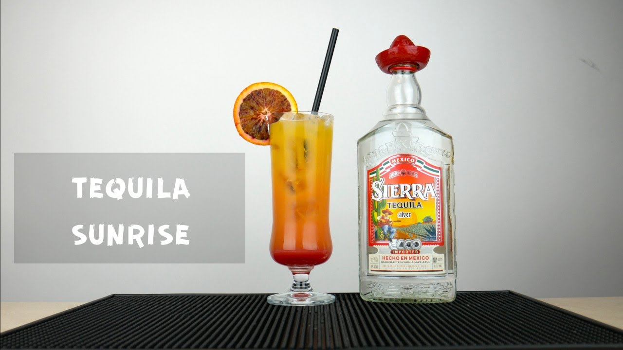 Tequila Sunrise - przepis na drink z tequilą i sokiem pomarańczowym - Drinkomania