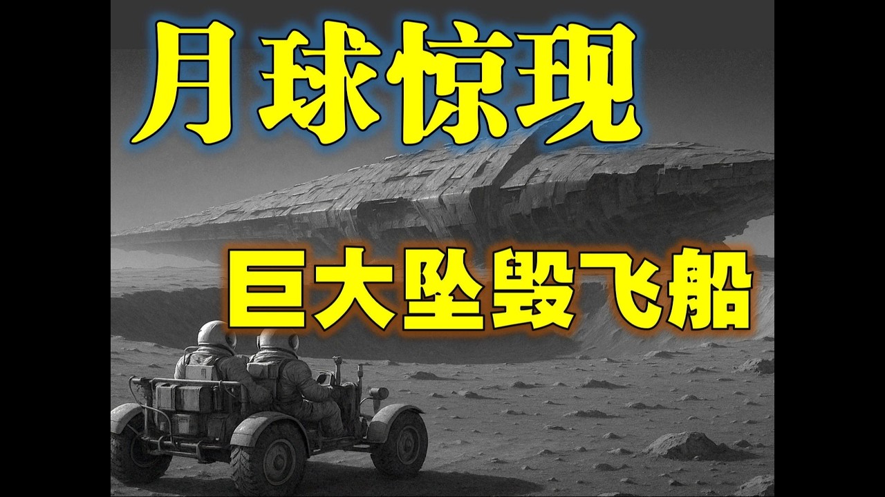 NASA绝密档案：月球上有巨大坠毁飞船？“三眼外星人”真的存在吗？#apollo #The Dark Side of the Moon