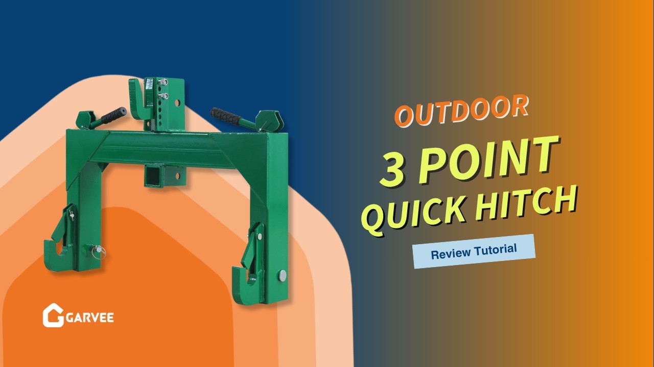Save Time in the Field! #Garvee 3-Point Quick Hitch Tractor Attachment, 3000 LB Capacity. #tractor