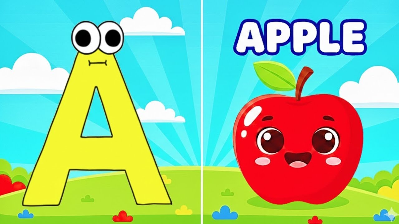 Nonstop ABCD A to Z Learning 👩‍🏫🍎 | Learn All Letters with Phonics | #kidslearning @NilukidTV 