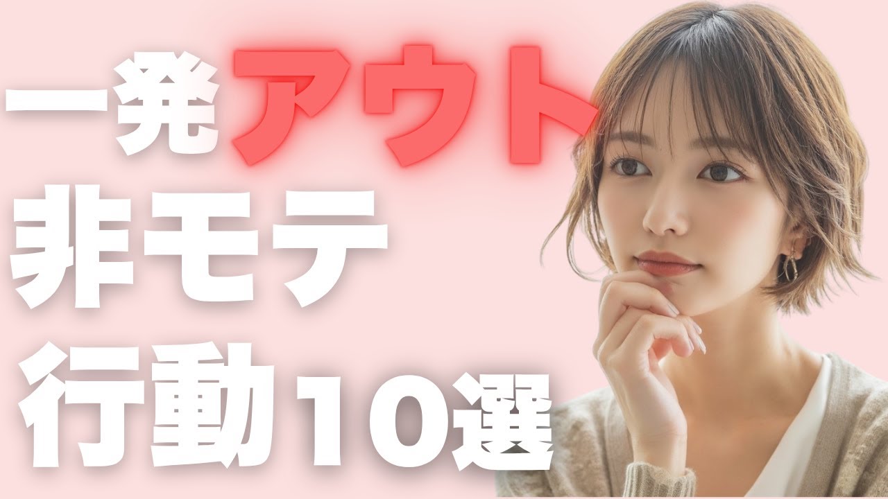 【女性心理】モテる男は絶対にやらない！モテない男の特徴10選｜気づかぬうちに“格下”に見えてる行動