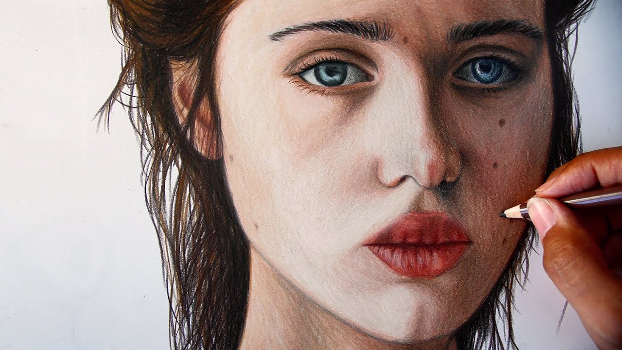 Color pencil drawing tutorial-Marcus Art