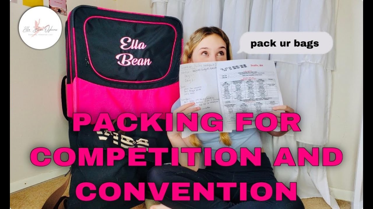 Packing for dance competition/convention!! Always be prepared!