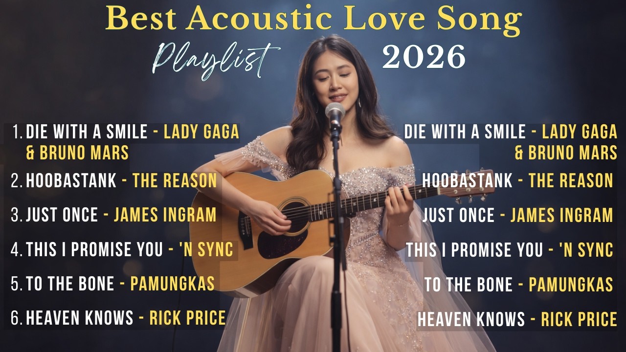 Top Acoustic Love Songs Cover Music Playlist 2026 ❤️ Relax Acoustic Cover Of Popular Love Songs 💞