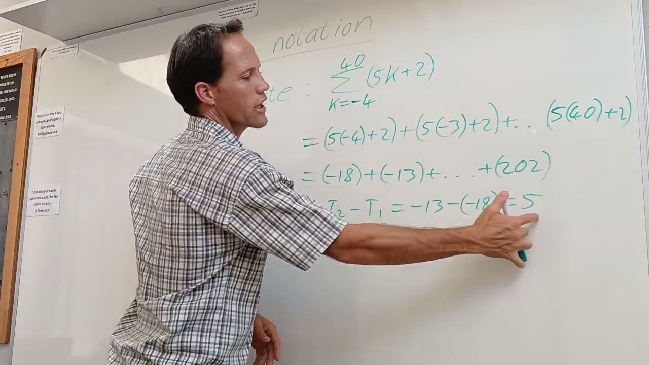 AWGrade12 Number patterns sigma notation