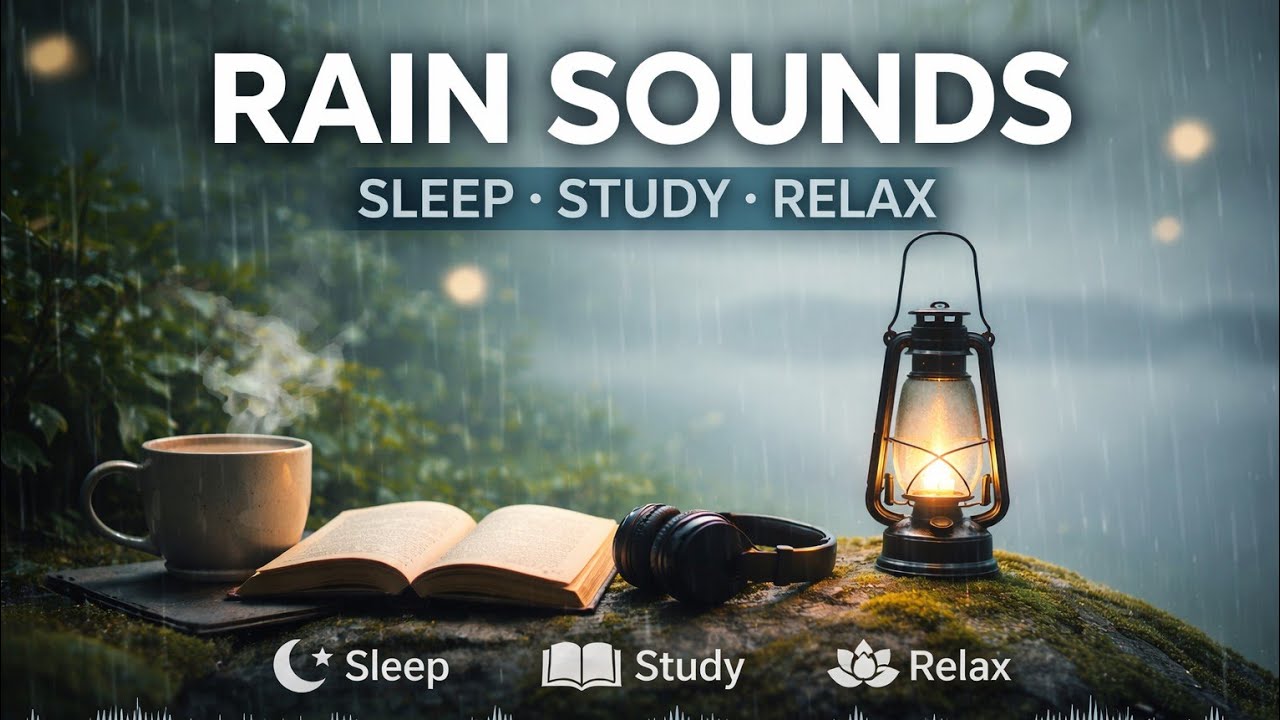 Relaxing Rain Sounds 🌧️ Sleep Fast, Study Better, Reduce Stress