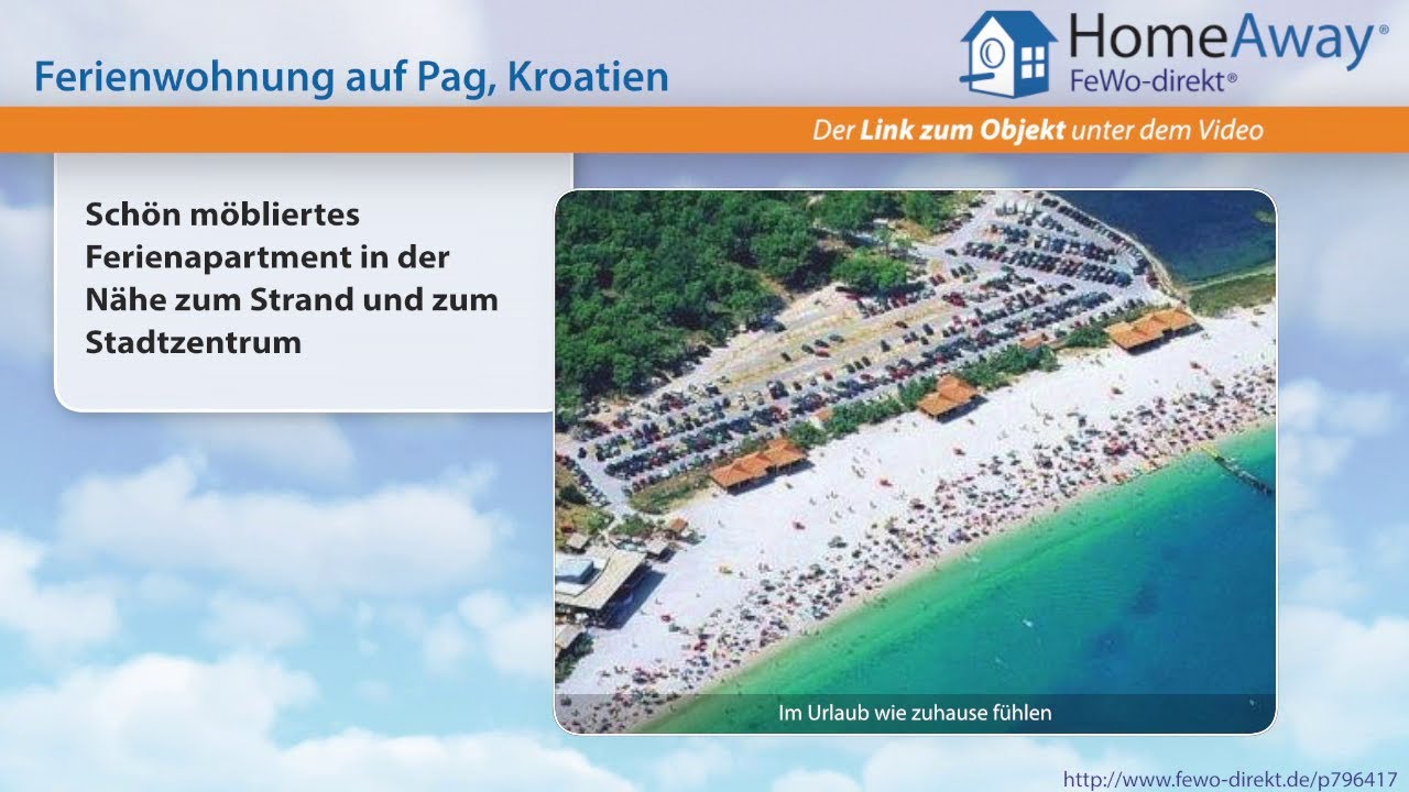 Dalmatien: Sch&ouml;n m&ouml;bliertes Ferienapartment in der N&auml;he zum Strand und - FeWo-direkt.de Video