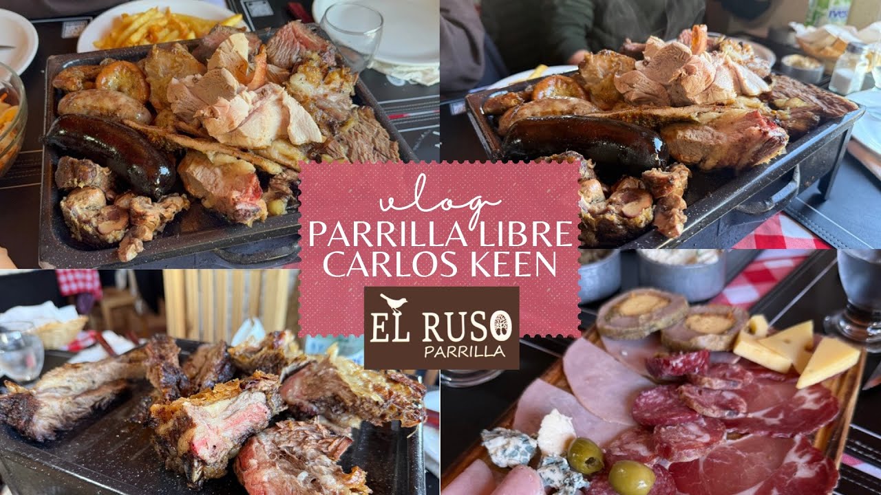 vlog: PARRILLA LIBRE EN CARLOS KEEN, BUENOS AIRES 🥩🍝  - EL RUSO // Malenuch
