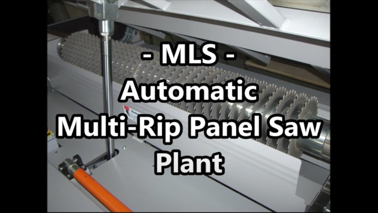 ZAFFARONI - Automatic multi panel rip saw plant with MLS multi-rip saw