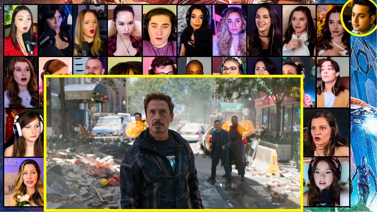 🔥24 People react 🔥| FIRST TIME WATCHING | NEW YORK BATTLE! | Avengers Infinity War Reaction Mashup.