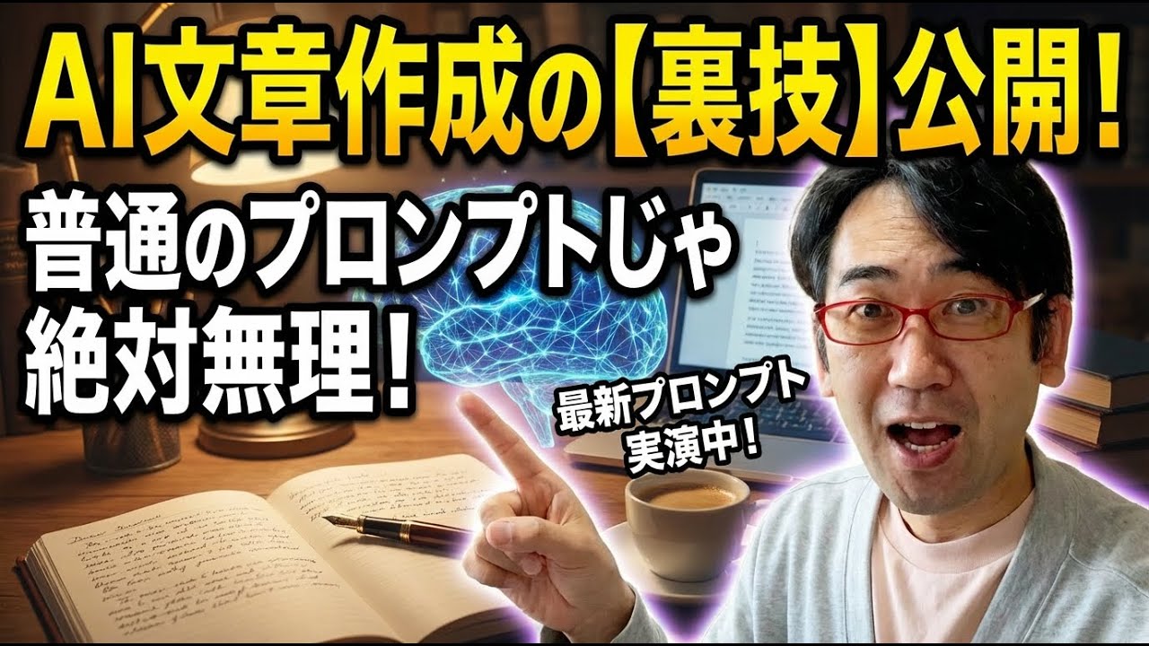 人間か書いたような文章がAIで作れるプロンプト！AIで書いたのがバレない