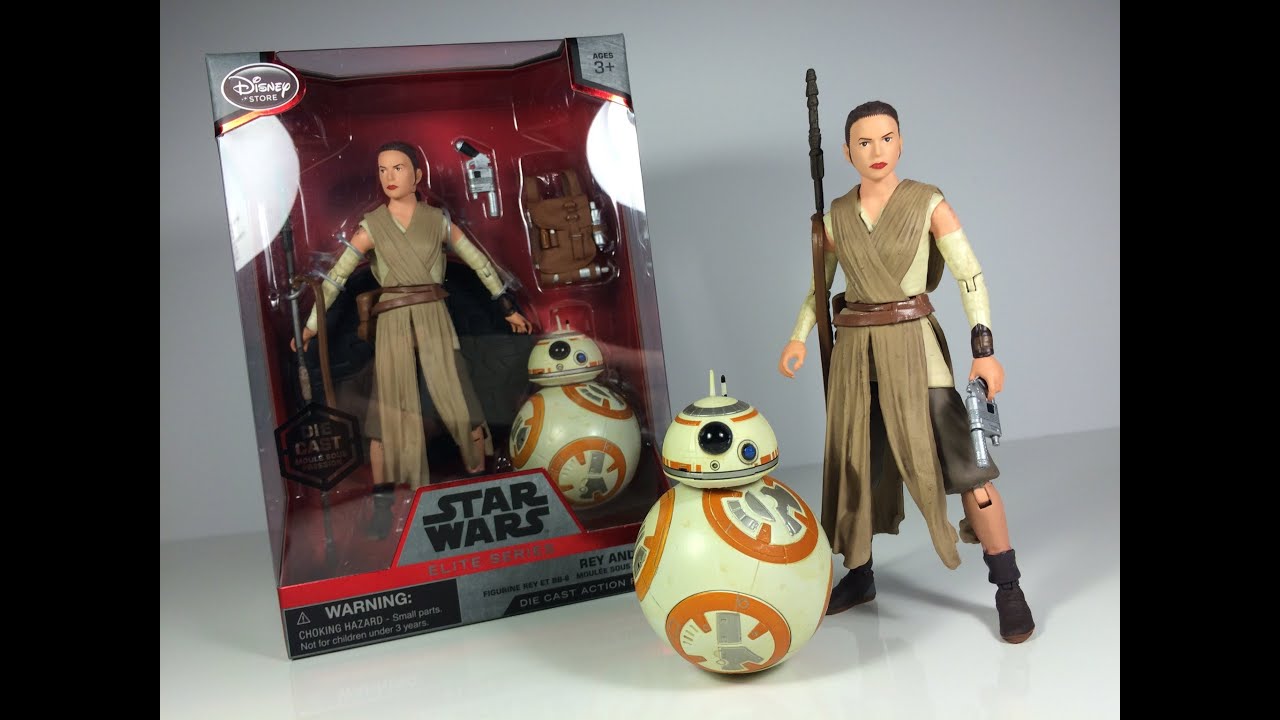 Star Wars The Force Awakens Elite Series Rey and BB-8 Die Cast Disney Store Exclusive Toy Review