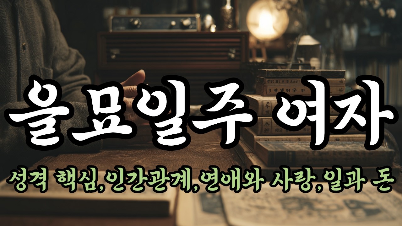 을묘일주 여자 (을묘일주 女 예민한 게 아닙니다)