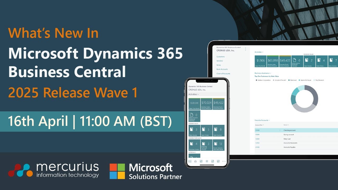 What's New In Microsoft Dynamics 365 Business Central | 2025 Release Wave 1 Updates
