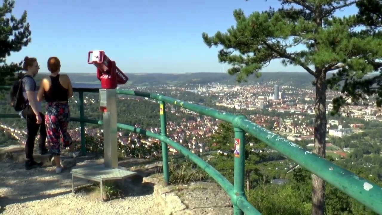 Unterwegs nach Jena und wandern hinauf zum Jenzig
