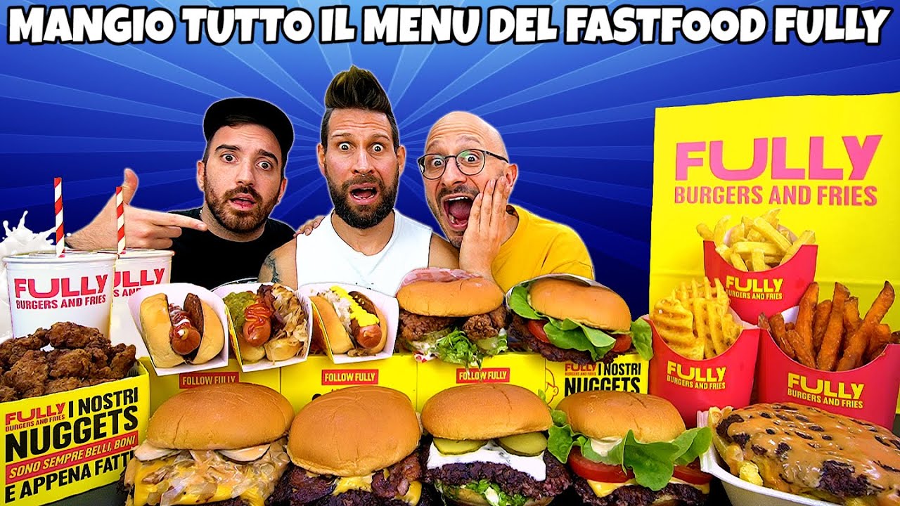 MANGIO TUTTO IL MENÙ del FULLY dai @Junkfully - (Fast Food Challenge) - MAN VS FOOD
