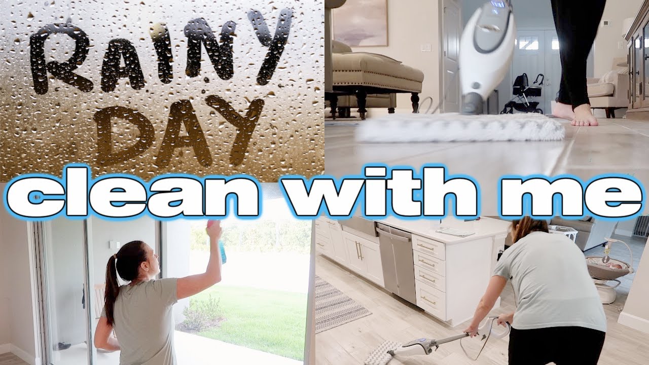 🌦RAINY DAY CLEAN WITH ME | RELAXING CLEANING MOTIVATION | CHILL SPEED CLEAN
