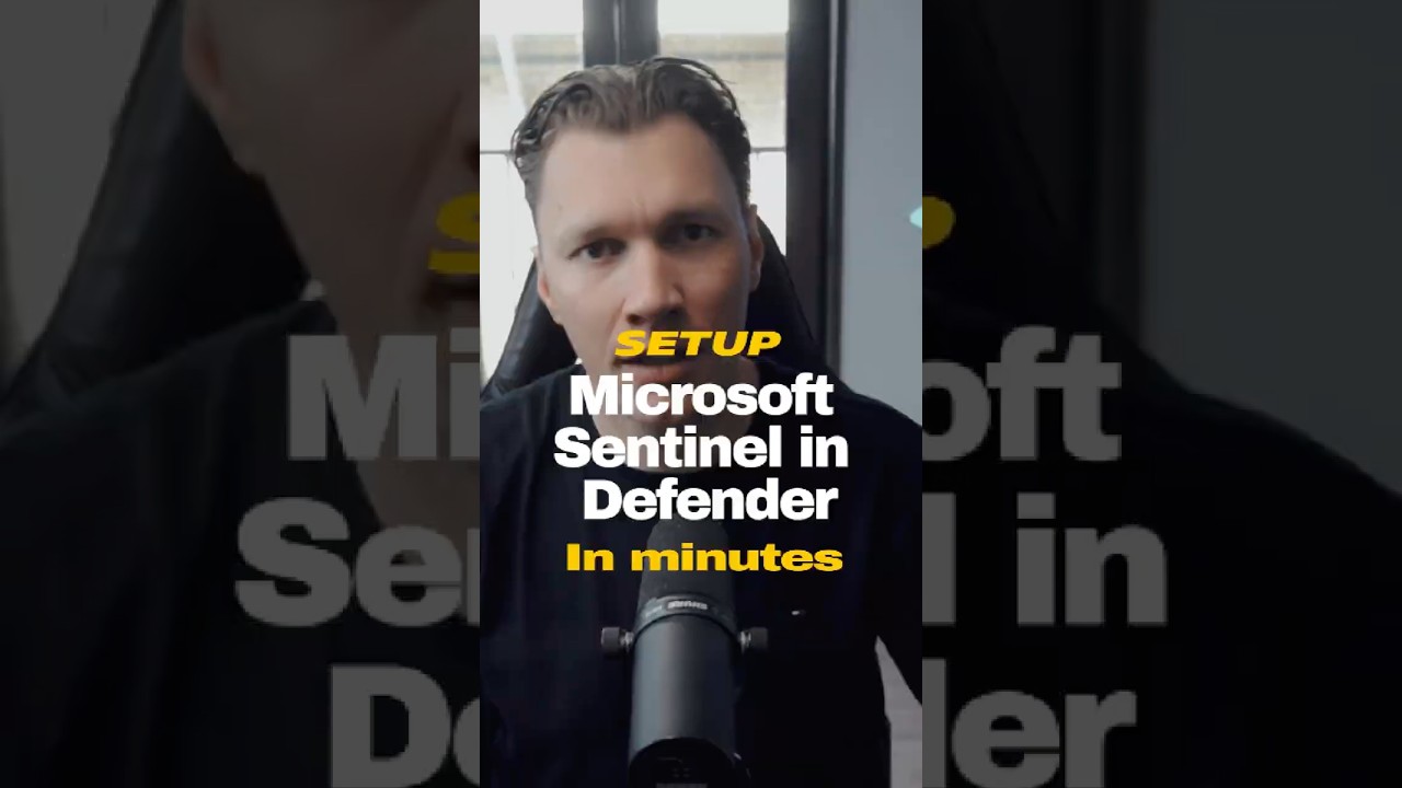 How To Set Up Microsoft Sentinel in Defender Super Fast!