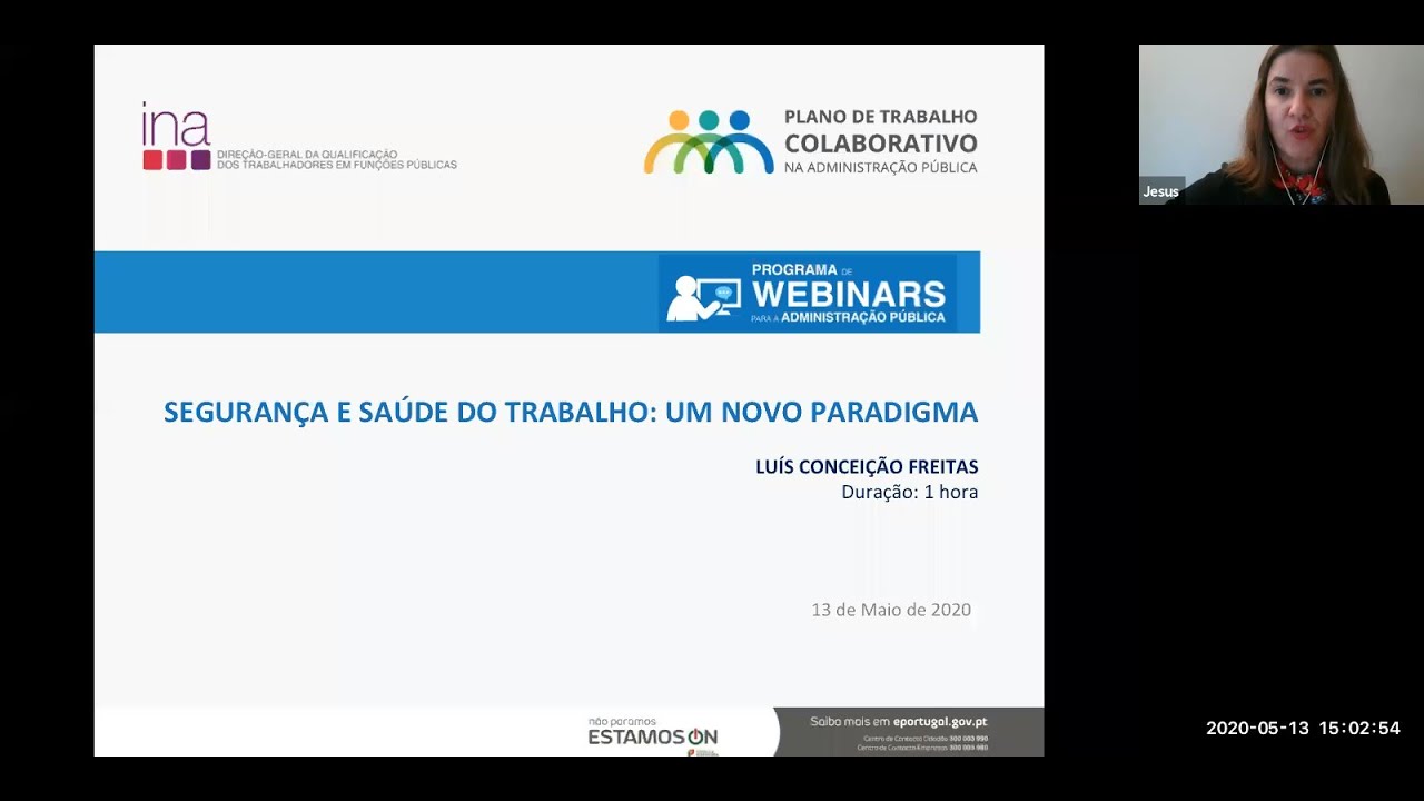 Webinar - Segurança e Saúde no Trabalho: Novo Paradigma (Gravação)