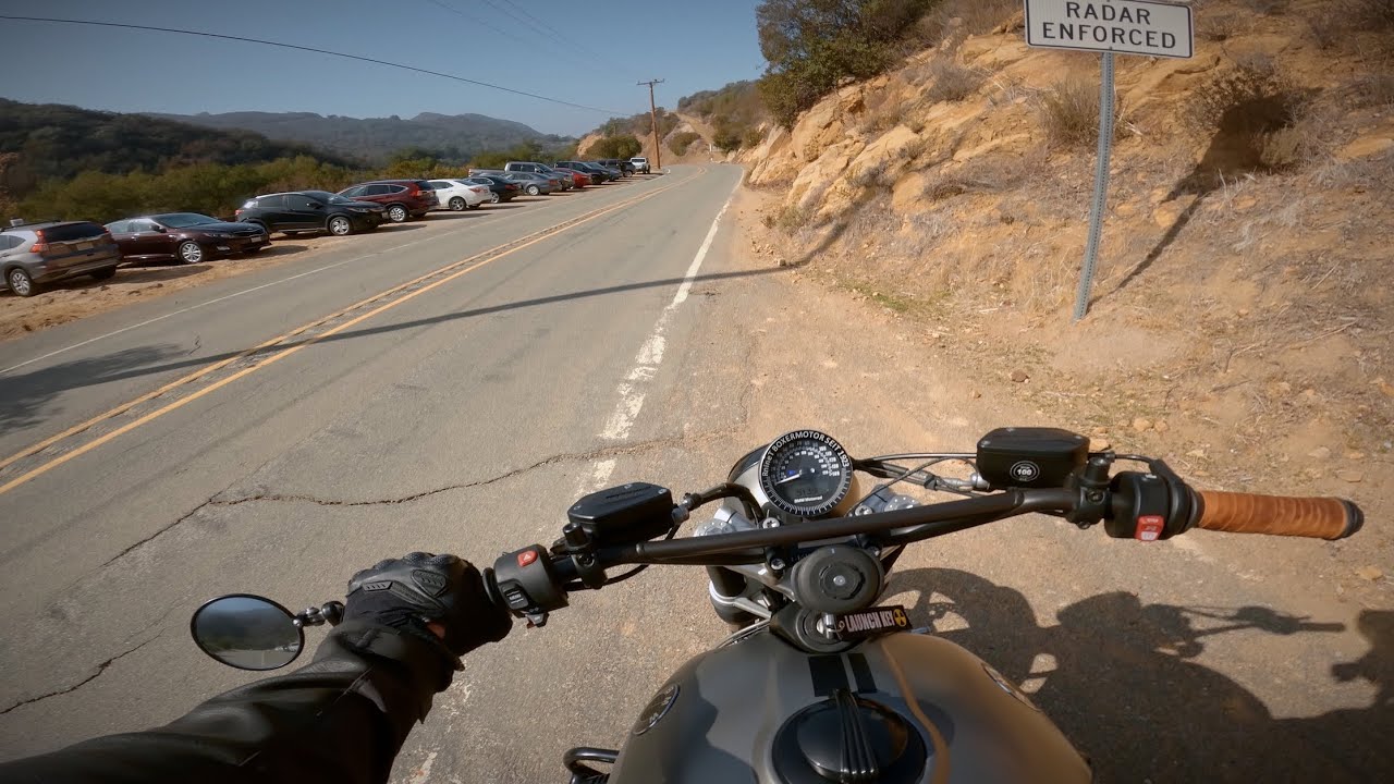 Malibu Switchbacks. | BMW R NINET SCRAMBLER + AKRAPOVIC [4K]