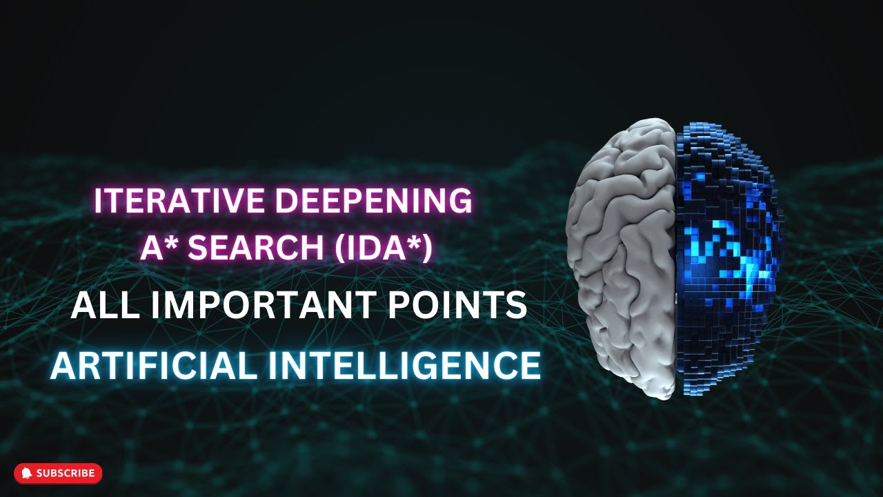 Lec # 5: Iterative Deepening A* Search (IDA*) | Informed Search | Artificial Intelligence