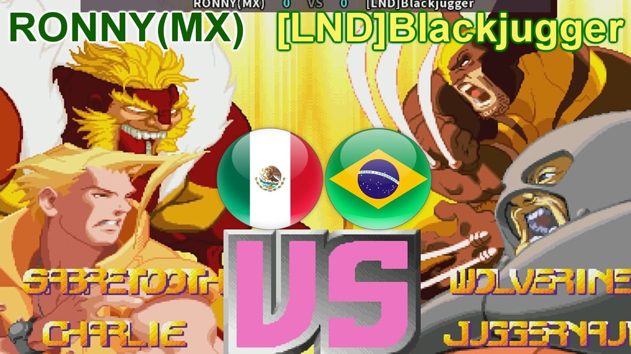 X-Men Vs. Street Fighter - RONNY(MX) vs [LND]Blackjugger