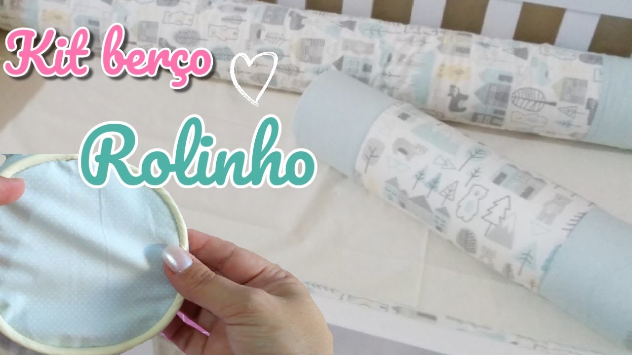 Rolinho para berço com acabamento perfeito e com vivo| rollo de cama