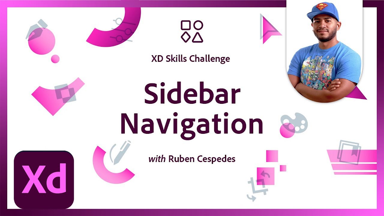 Desiging With Sidebar Navigation | Xd Skills Challenge | Adobe Creative Cloud
