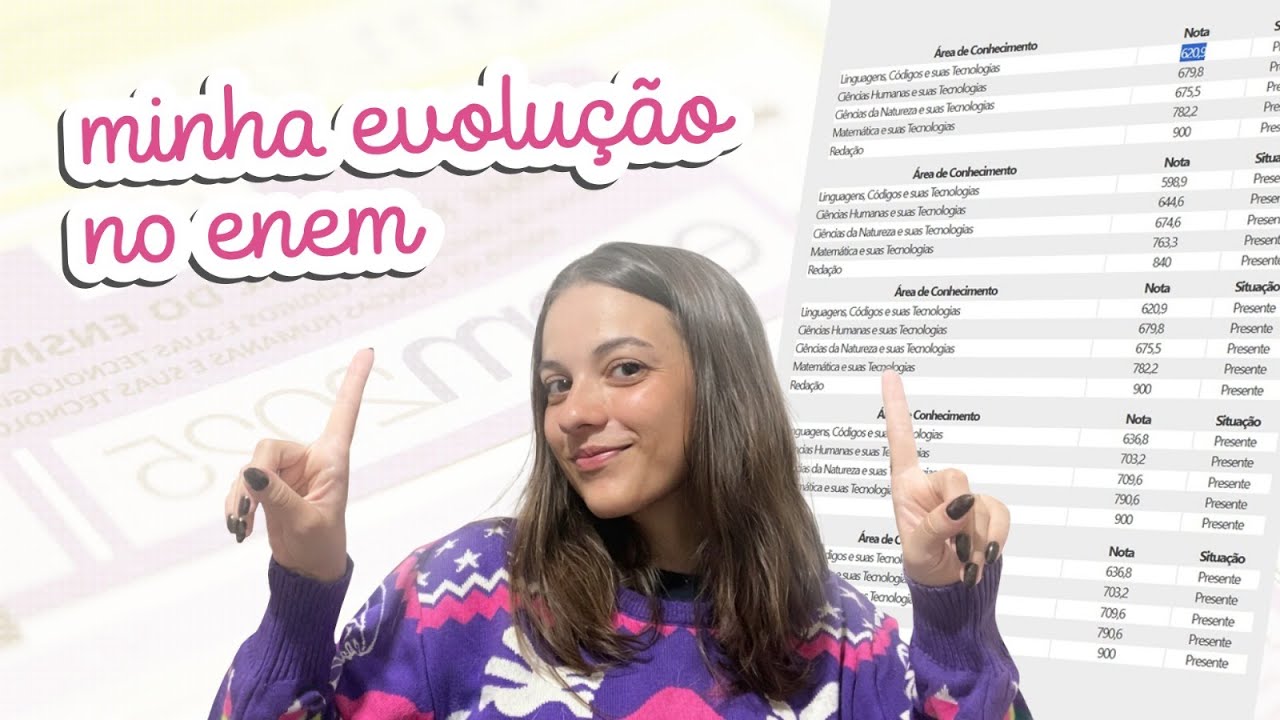 Minha evolução no ENEM: as notas que quase me fizeram desistir