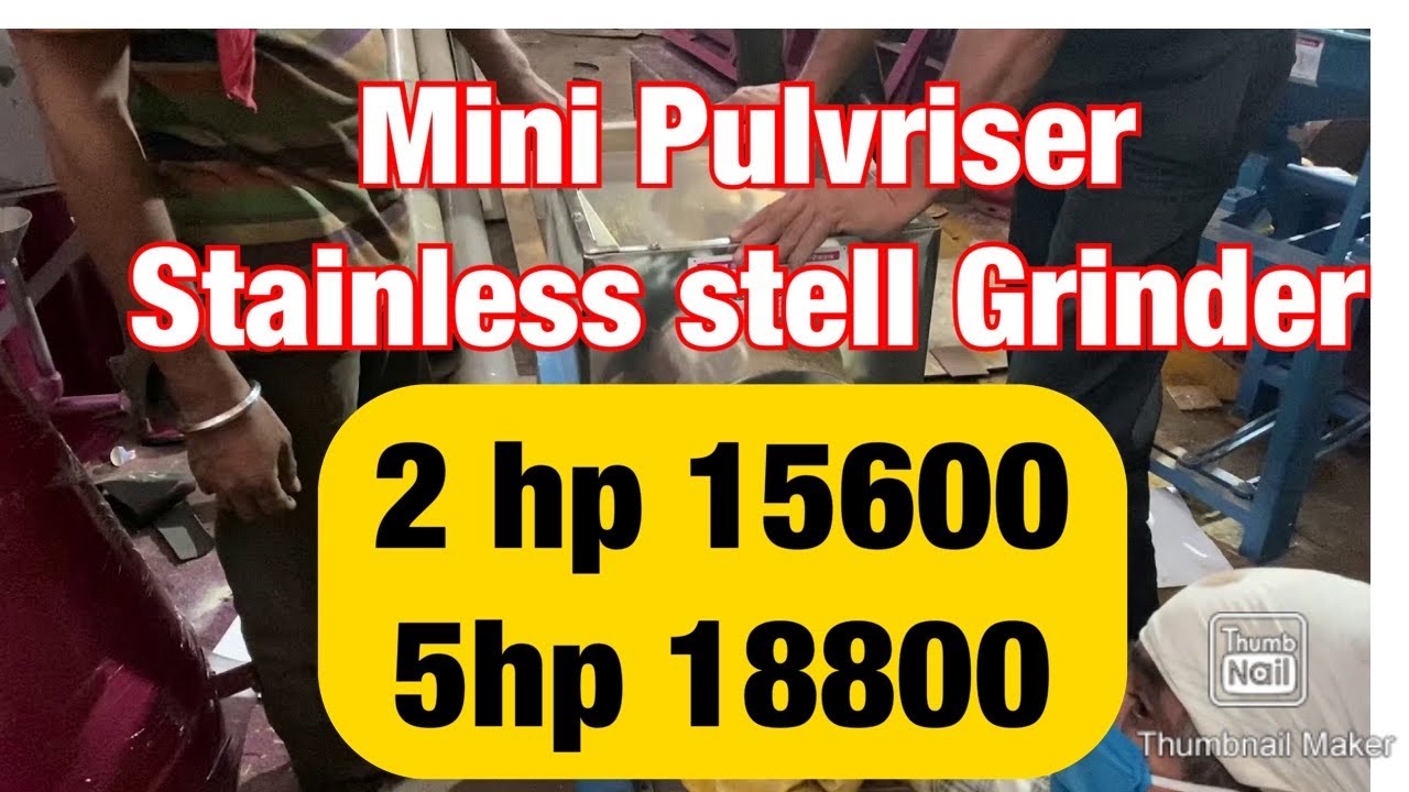 Stainless steel Mini Pulveriser Grinder Machine whatsapp 8871686000