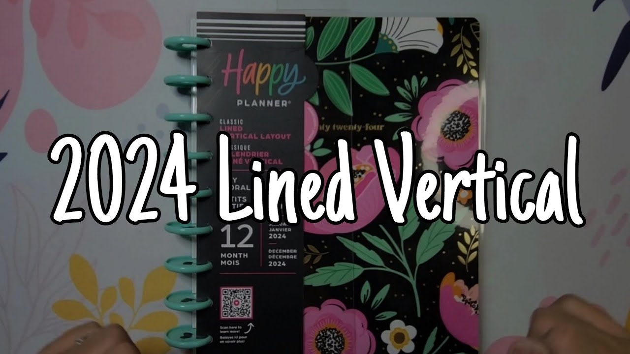 Tiny Florals | Lined Vertical Layout | Happy Planner 2024 Fall Release | Flipthrough