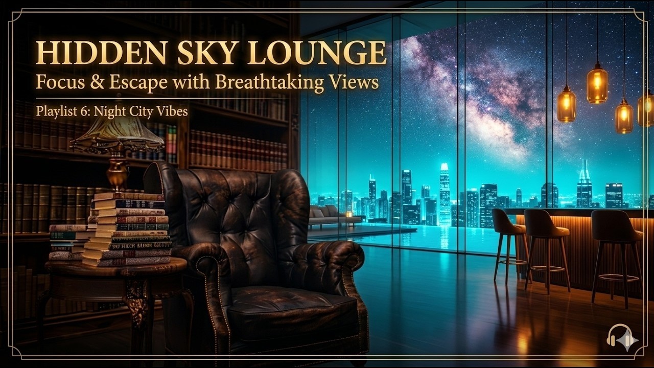 Modern Blue Lounge 🍸 2 Hours of Smooth Jazz & Soft Rain