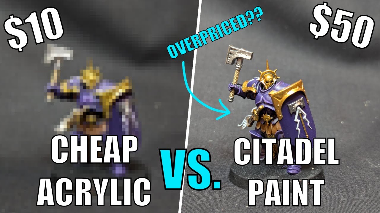 Is Citadel Paint OVERPRICED??? Comparing a Cheap Paintjob to a Citadel Paintjob