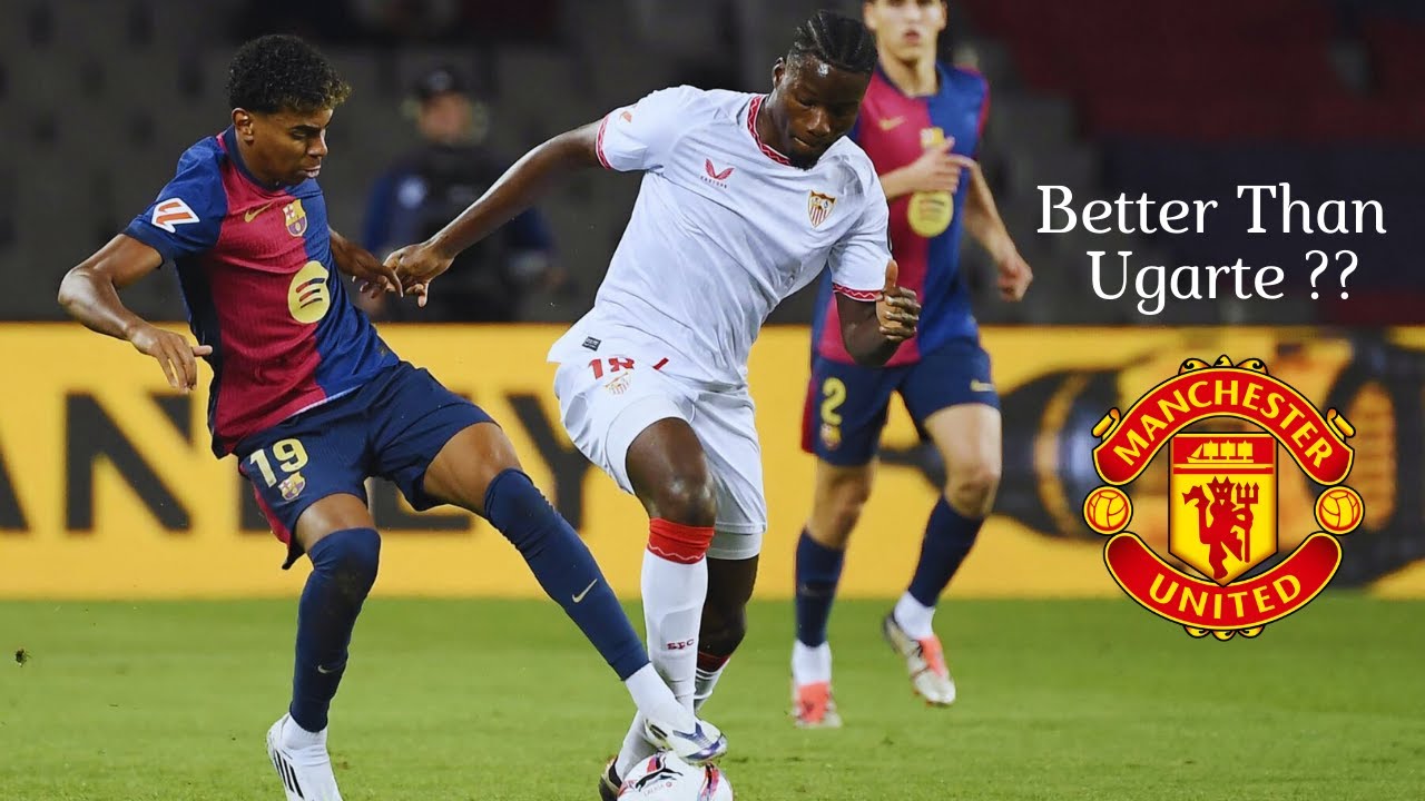 Lucien Agoume Every Duel VS Barcelona - Welcome To Manchester United ??
